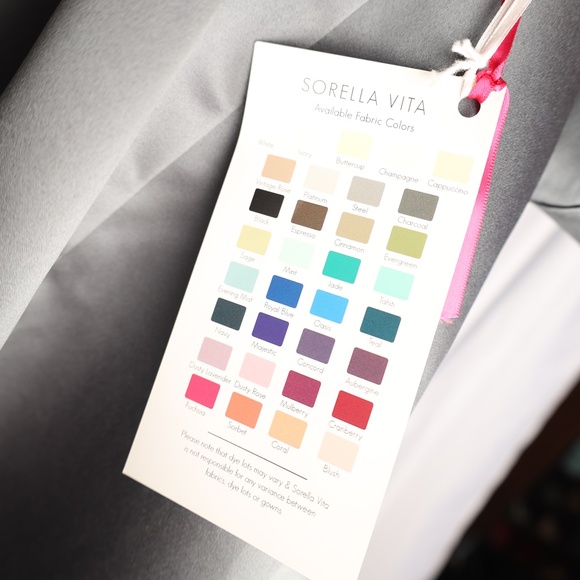 Sorella Vita 8652 Steel Grey Waltz Length Dress Size 10 (Size 6-8) - Picture 11 of 13